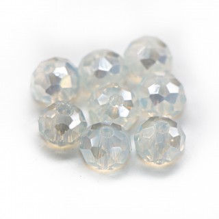 Бусины рондели 6*4мм, лунный прозрачный